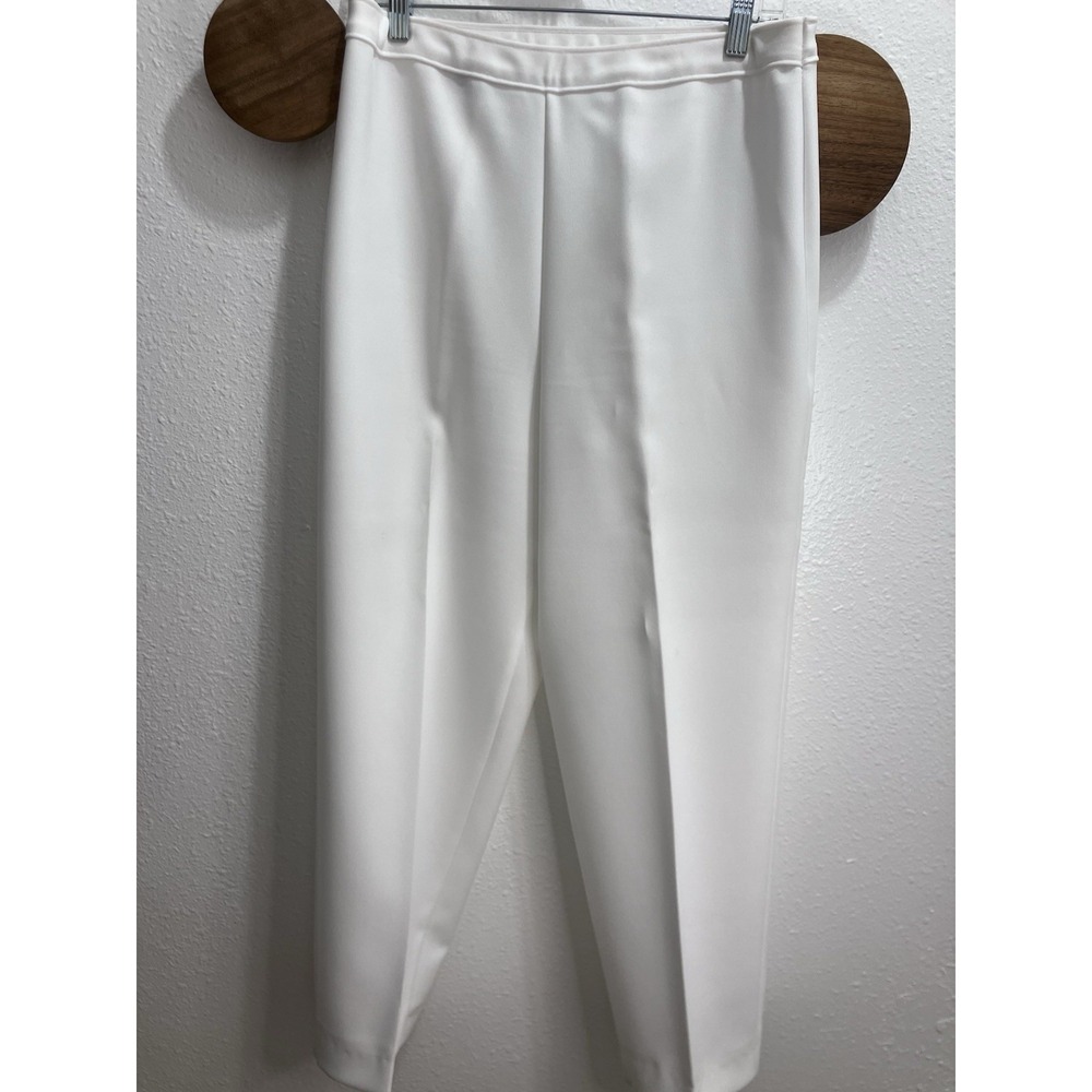 Vintage Levi Strauss Bend Over White High Waist Straight Leg Dress Pants 30x27.5